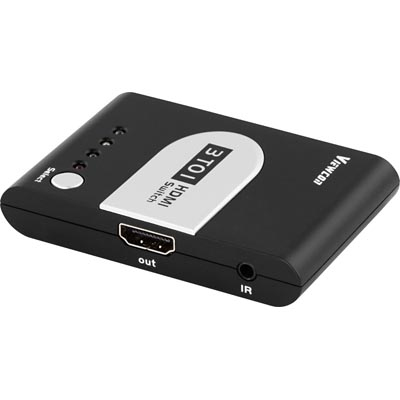 Automaattinen/manuaalinen HDMI-kytkin, 3 -1, 19-pin n, kaukos&auml;&auml;din