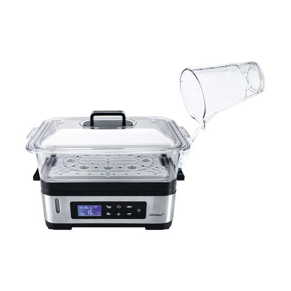 STEBA DG 2 Food Steamer, 6 L, 1200 W, Stainless steel / Black
