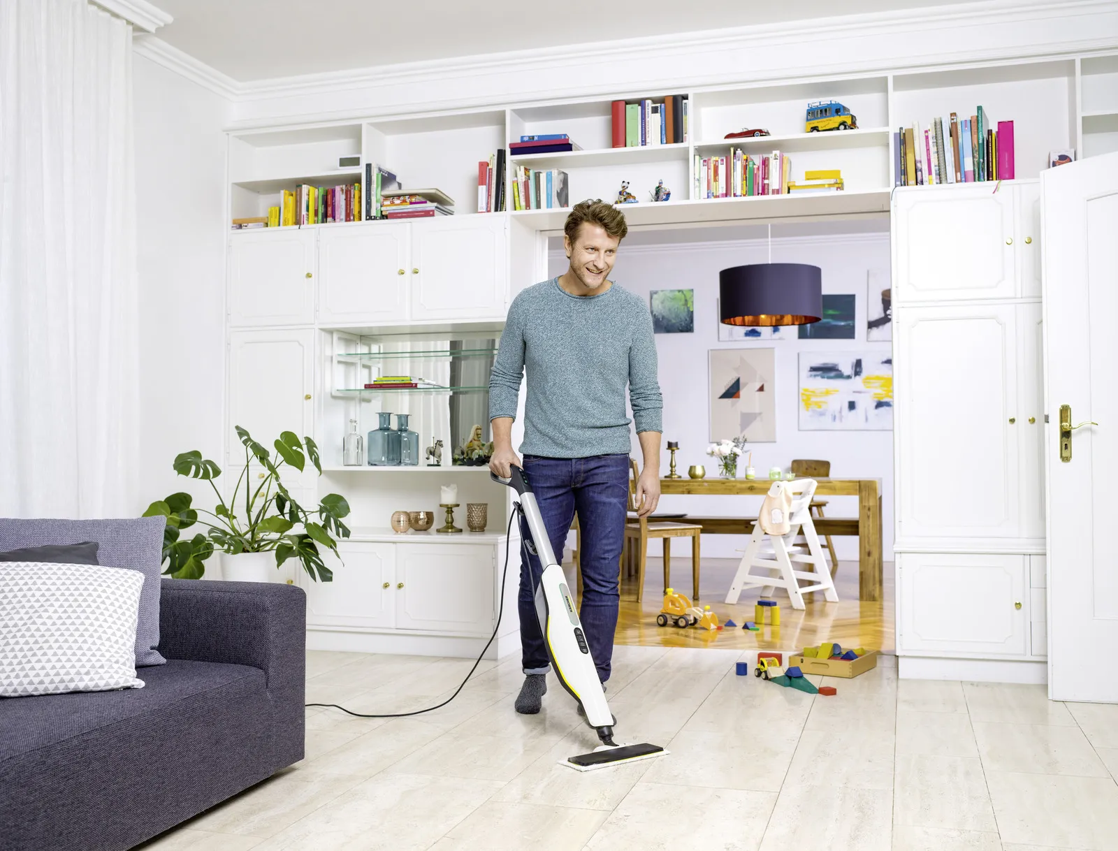 K&auml;rcher steam cleaner SC 3 Upright EasyFix -h&ouml;yrymoppi, valkoinen/musta