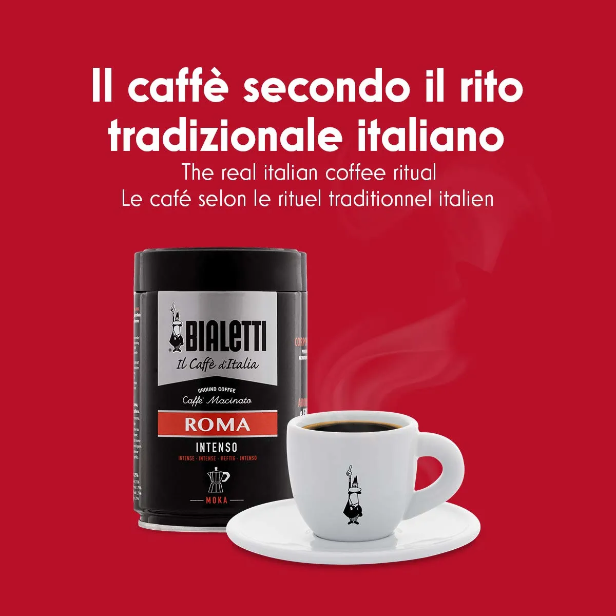 Bialetti Moka Express - espressomachine, silver, 3 cups
