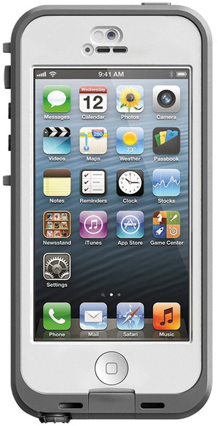 LifeProof iPhone 5 Nuud, iPhone 5 case, IP-68, White grey
