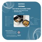 Nordic Quality Airfryer silikonform 20x20x6 cm, svart