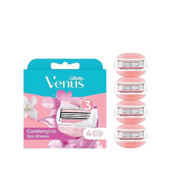 Gillette Venus ComfortGlide Breeze -vaihtoter&auml;t, 4 kappaletta