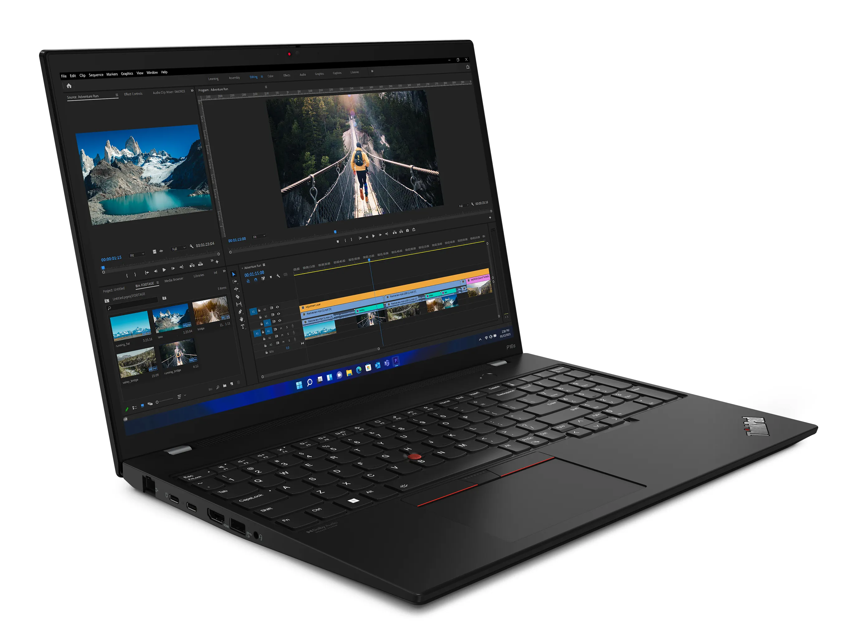Lenovo ThinkPad P16s Gen 2 16&quot; WUXGA, AMD Ryzen 7 PRO 7840U, 32GB RAM, 1TB SSD, Win 11 Pro - notebook, Black