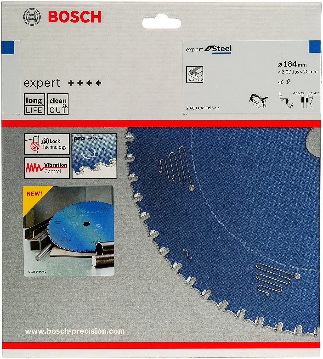 Bosch Circular Saw Blade Expert for Steel 184