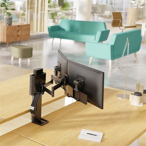 Ergotron TRACE monitorin kiinnike ja p&ouml;yt&auml;jalusta 68.6 cm (27&quot;) Musta