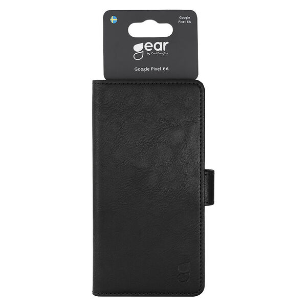 GEAR Wallet, Google Pixel 6a - Wallet Case, Black