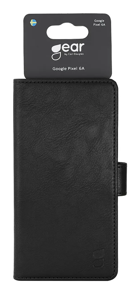GEAR Wallet, Google Pixel 6a - Wallet Case, Black