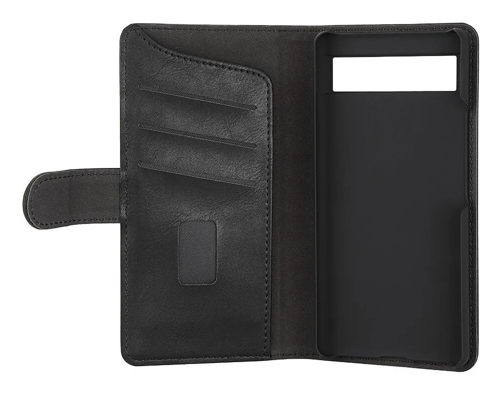 GEAR Wallet, Google Pixel 6a - Wallet Case, Black