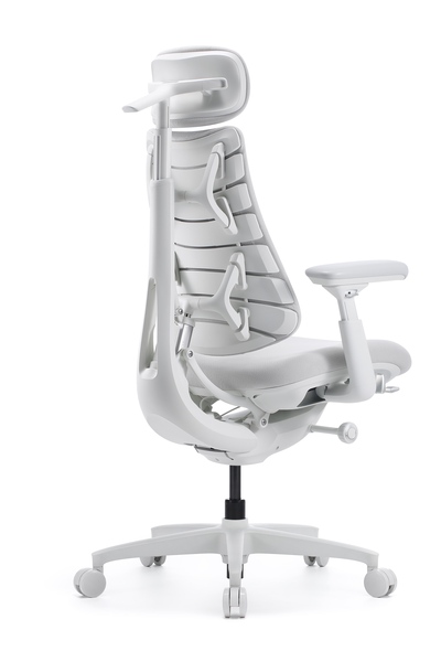 LiberNovo Omni Gen Dynamic - Ergonomisk stol, 48cm Glacier White