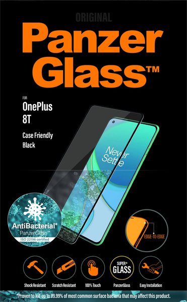 PANZERGLASS CASE FRIENDLY (ONEPLUS 8T BLACK)