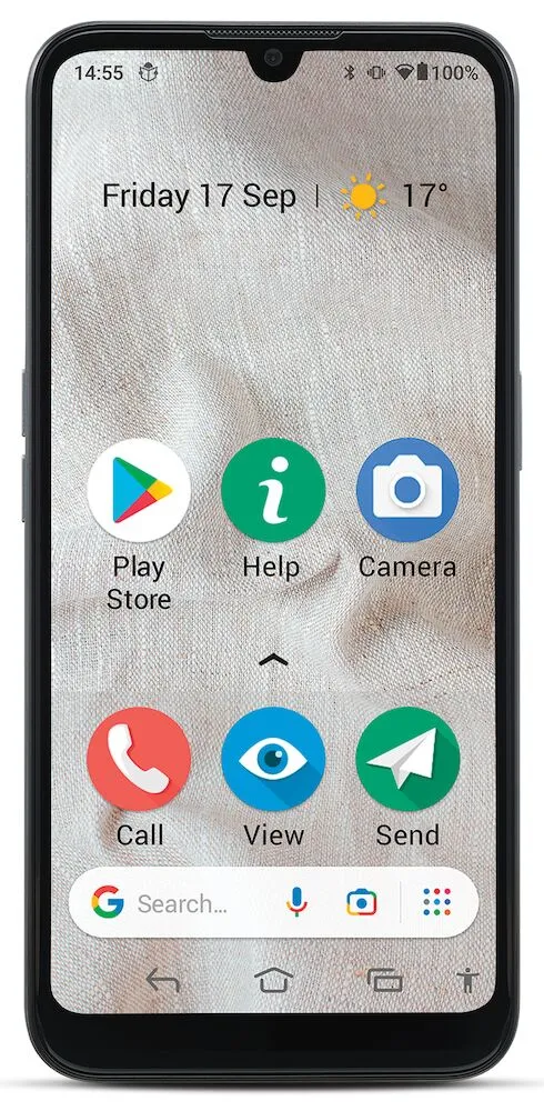 Doro 8180 32 Gt/2 GB -Android-puhelin, Harmaa