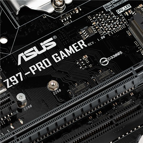 ASUS Z97-PRO GAMER Socket LGA 1150 Intel Z97 max 32GB 4x DDR3 D-Sub HDMI DVI ATX GAMING MB (P)