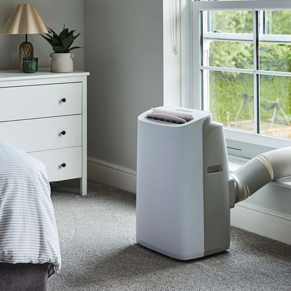 MEACO Cirro+ 14000 BTU Inverter Smart portabel luftkonditionering - Varm kiselsten