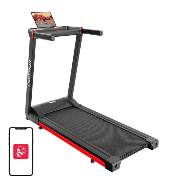 DEERRUN A1 Pro Move+ Smart Foldable Electric Treadmill (Black & Red)
