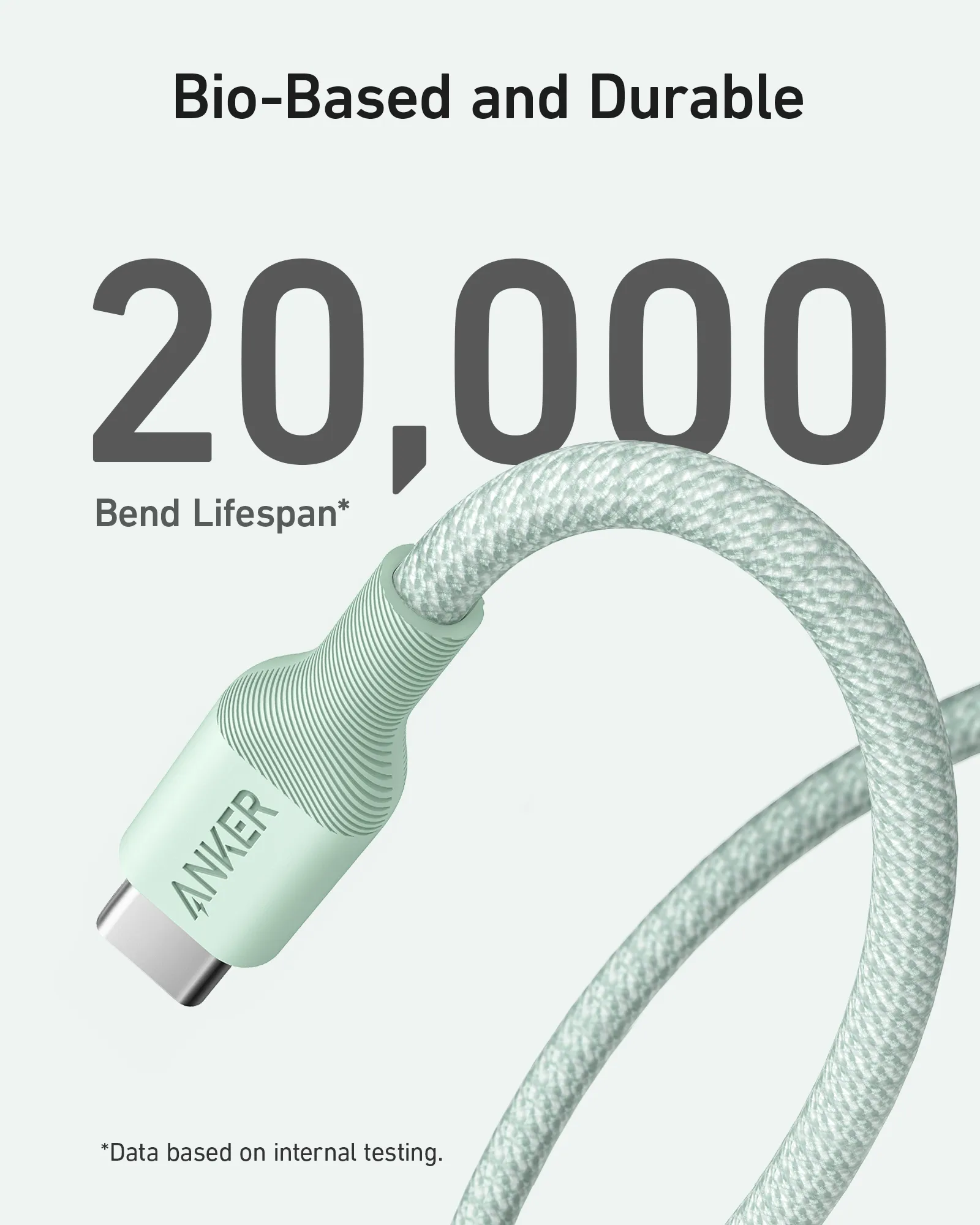 Anker 541 USB-C - USB-C - cable, Green, 1.8m