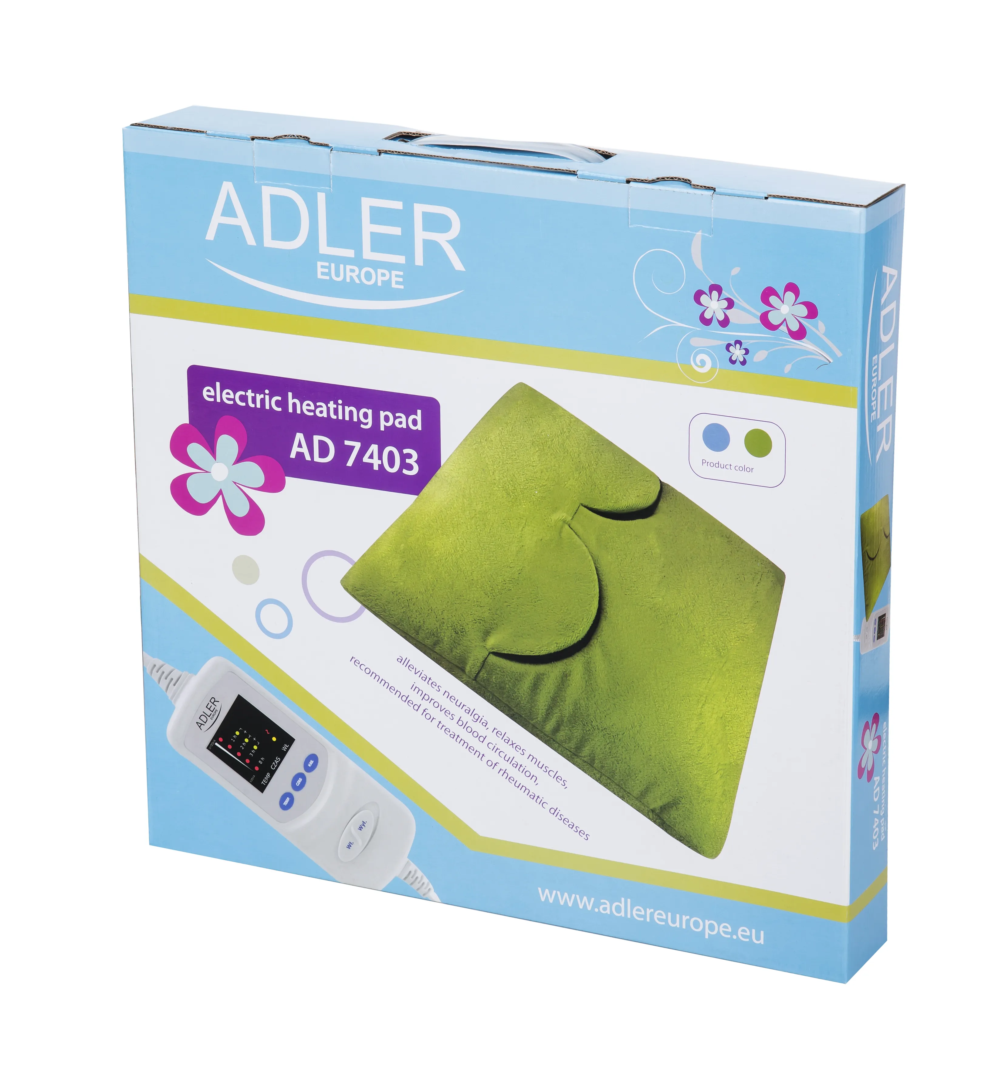 Adler AD 7403 V&auml;rmedyna, 38 x 38 cm, 80 W, Gr&aring;