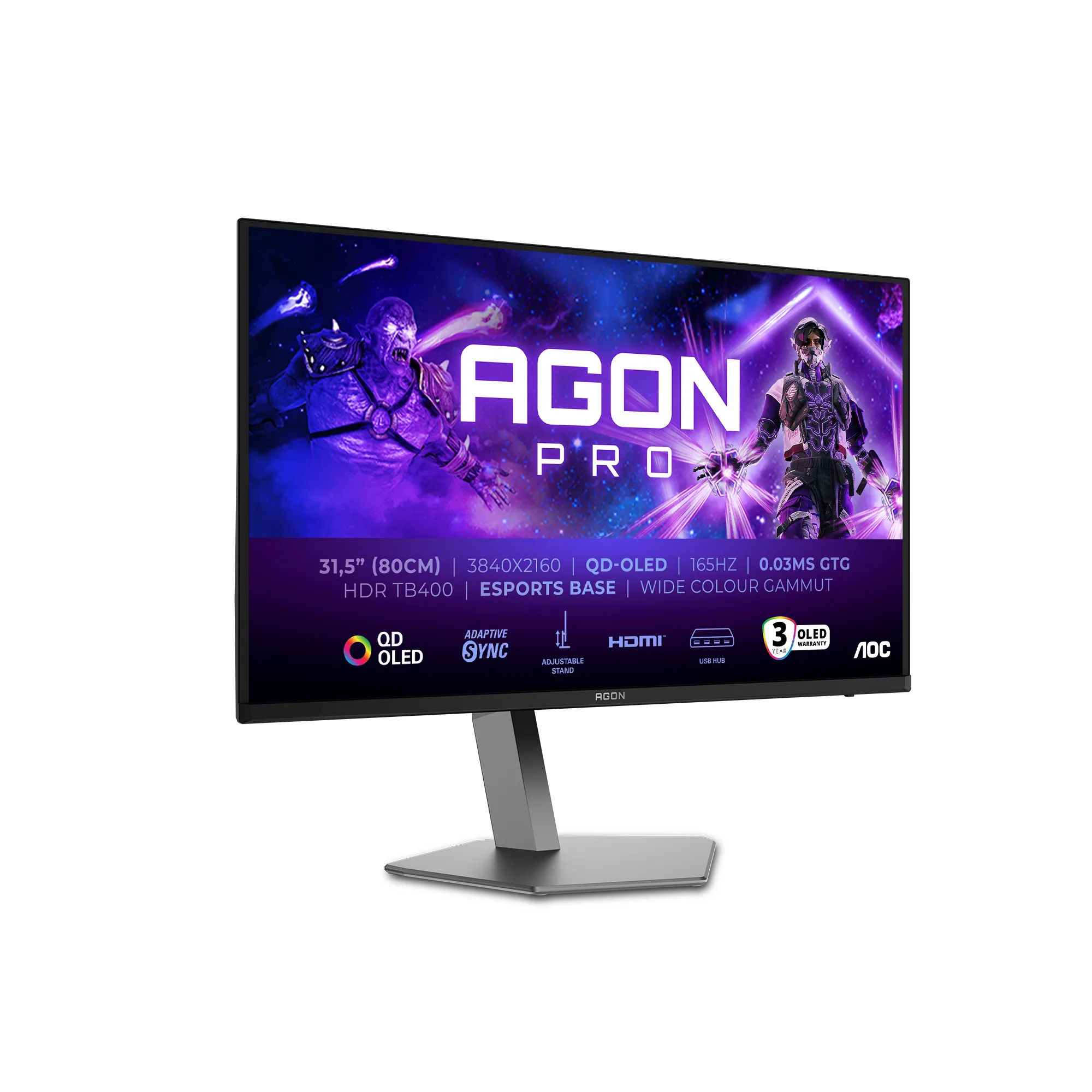 AOC AGON PRO AG326UD 32&quot; 4K UHD, OLED - gaming monitor