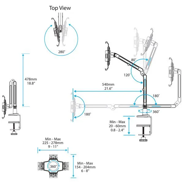 TABLET STAND F. DESK