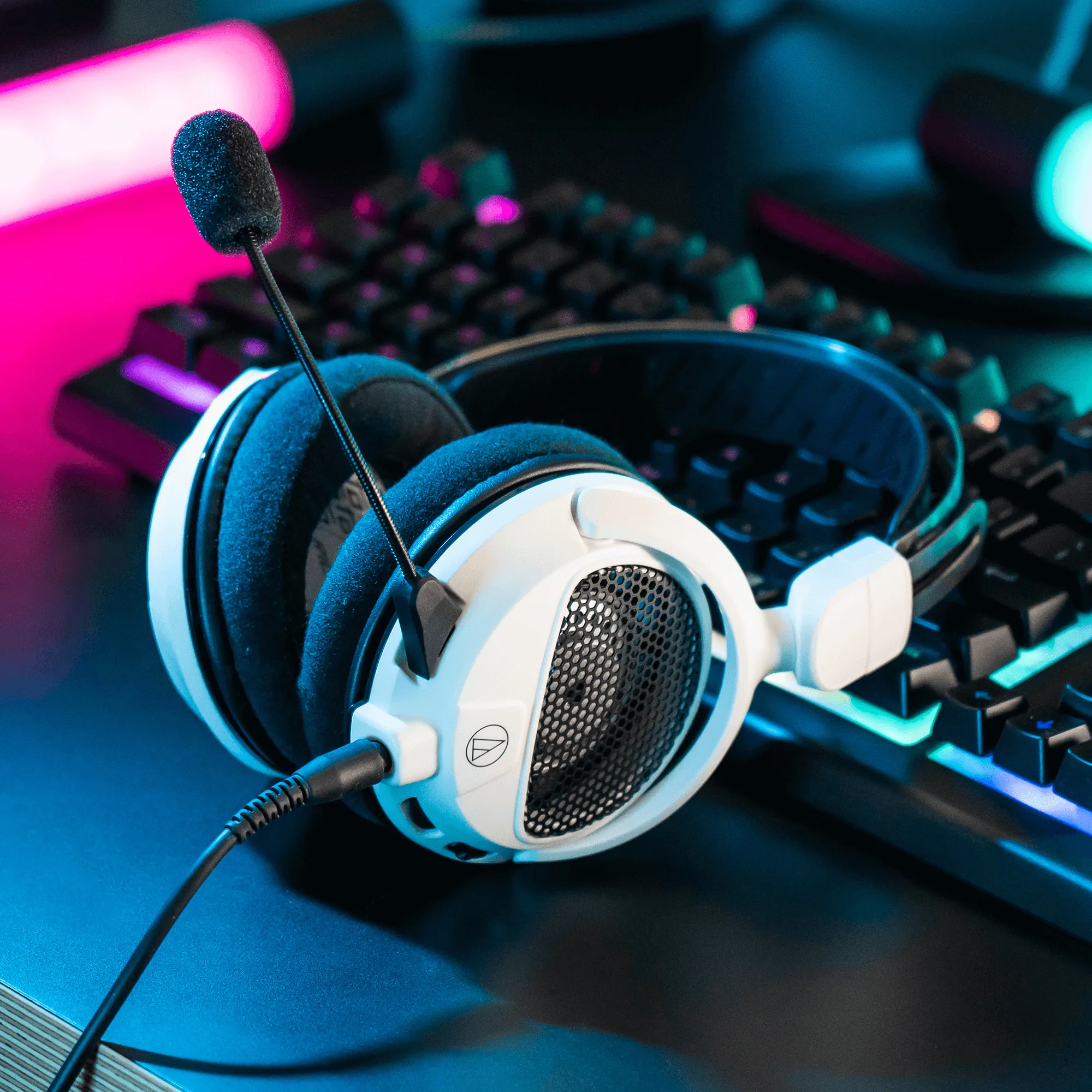 Audio-Technica ATH-GDL3WH gaming headset, vit