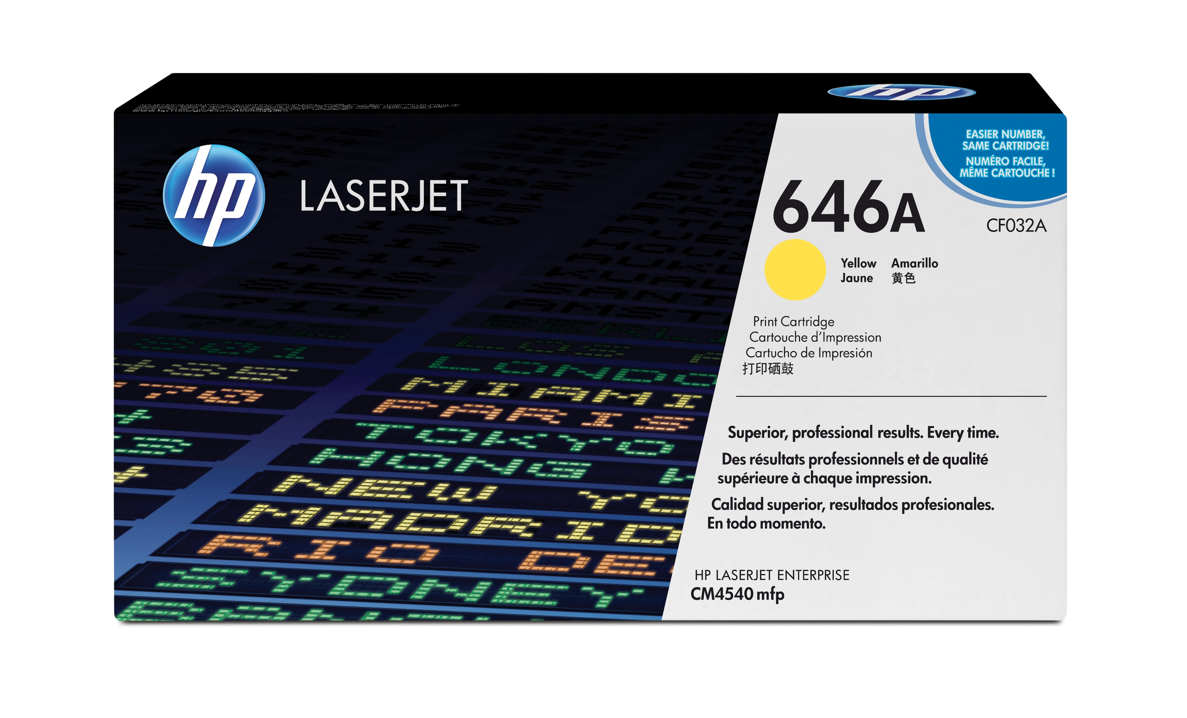 HP 646A CF032A High Yield Toner Cartridge, Yellow