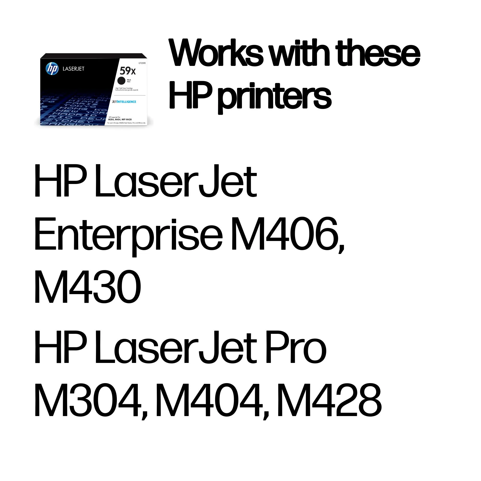 HP 59X CF259X lasertoner, svart HP 59X CF259X lasertoner, svart
