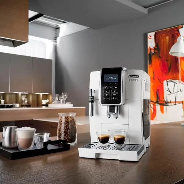 Delonghi DINAMICA ECAM 350.35.W  -espressokeitin, t&auml;ysautomaattinen, Valkoinen