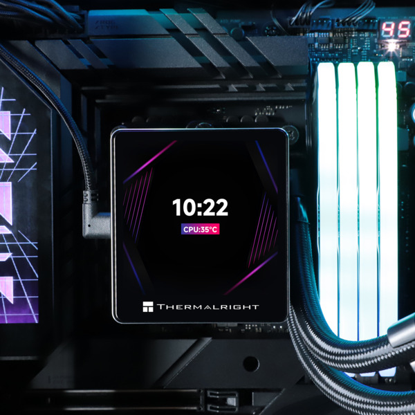 Thermalright Grand Vision 360mm ARGB Liquid Cooler, Black