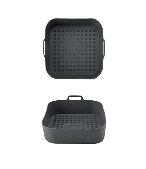 Nordic Quality Airfryer silikonform 20x20x6 cm, svart