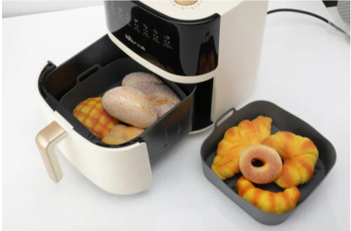 Nordic Quality Airfryer silikonform 20x20x6 cm, svart