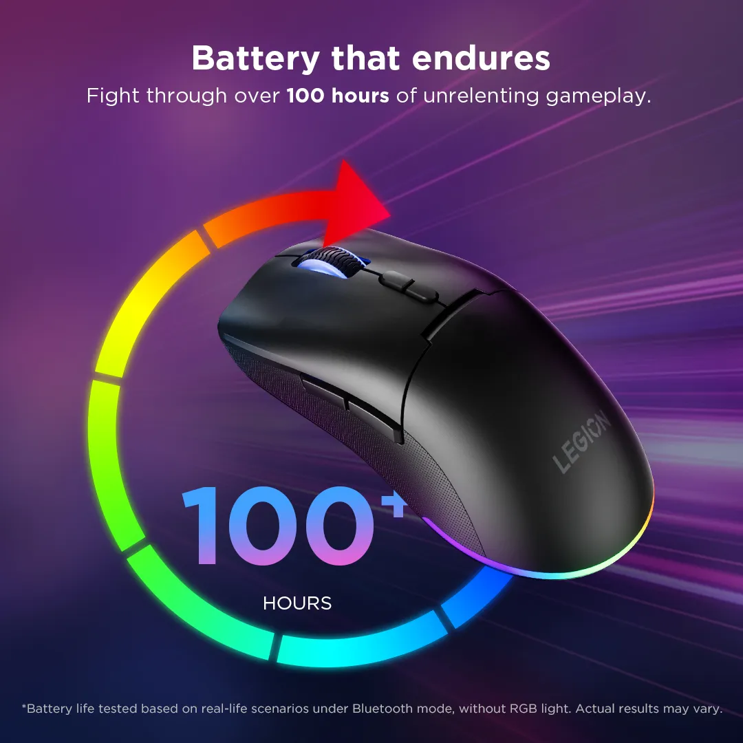 Lenovo Legion M220 tr&aring;dl&ouml;s gamingmus, Surge Green