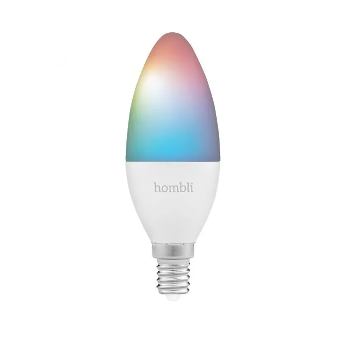 Hombli Smart Bulb RGB &amp; CCT - smart ljusk&auml;lla, E14, 4.5W, Wi-Fi