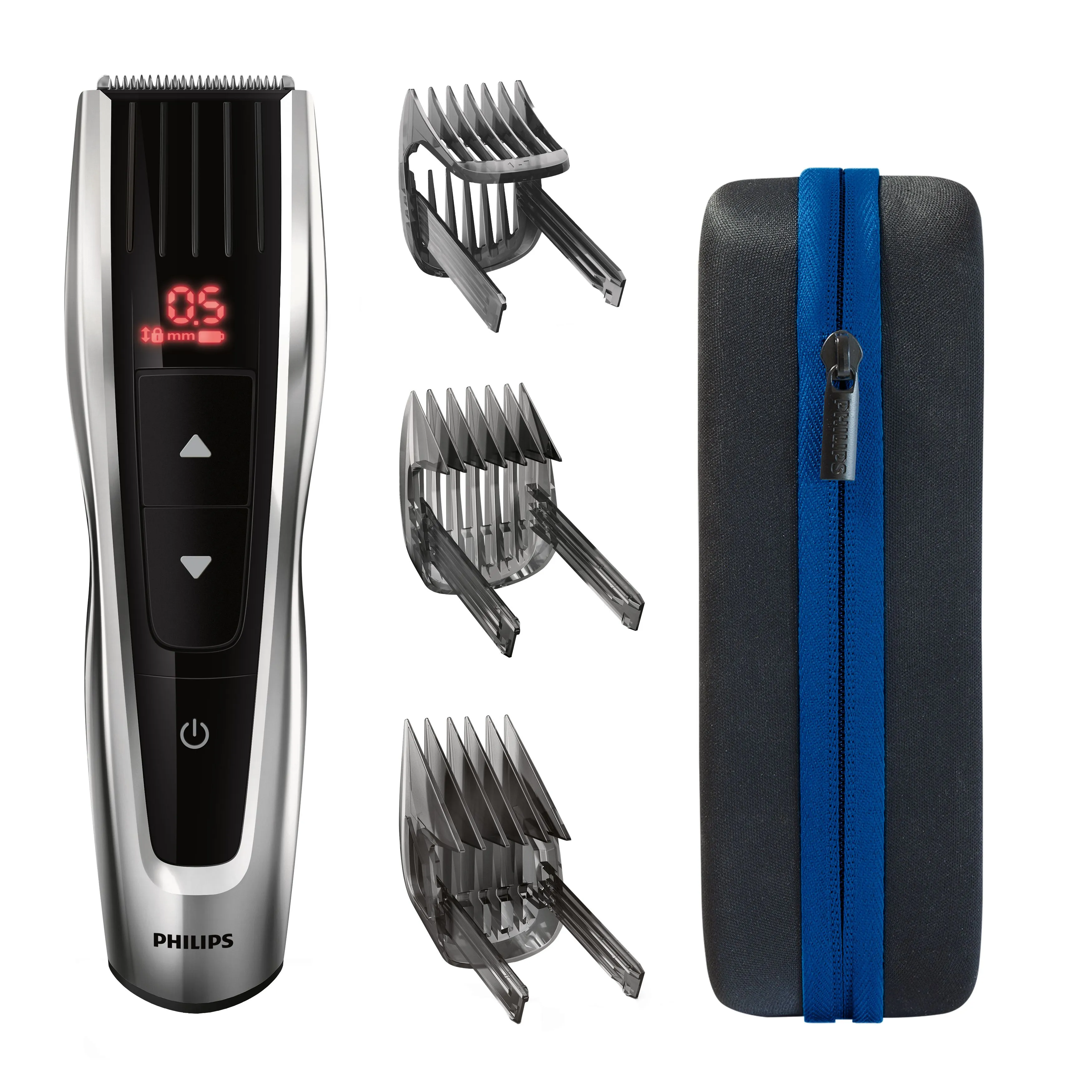 Philips Series 9000 HC9420/15 Cordless Hair Clipper, Black, Silver