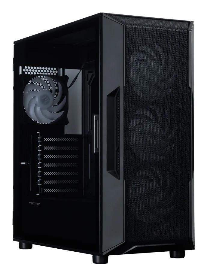 Zalman i3 NEO V2 Midi-Tower Case with window, with RGB lighting, Black