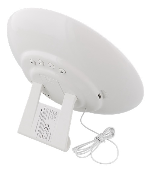 NORDIC HOME CULTURE Wake-up light, soluppg&aring;ng och solnedg&aring;ng, vit