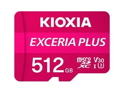 Kioxia Exceria Plus 512GB MicroSDHC - memory card + SD adapter