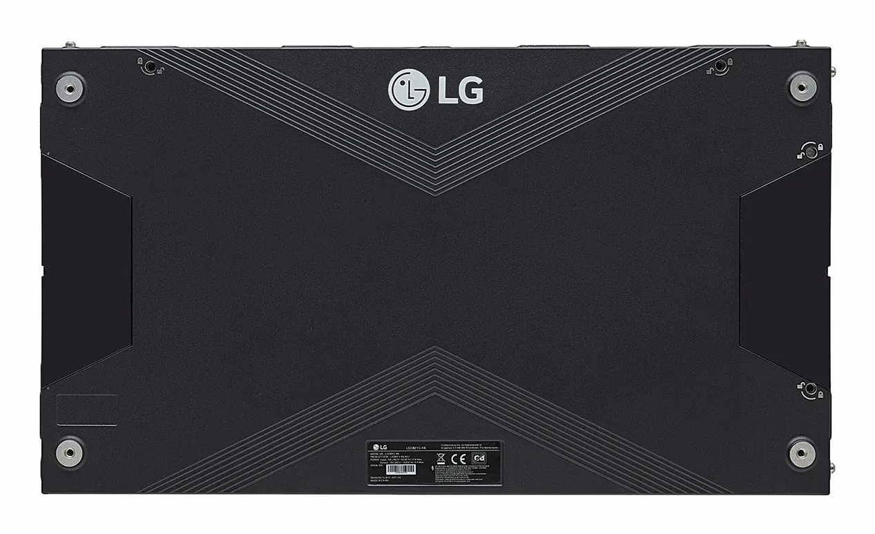 LG LSCC025-GZ LED Signage P2.5mm Indoor 240x135 pixels 800cd/m2 Front Service EMC Class A Fire Protection
