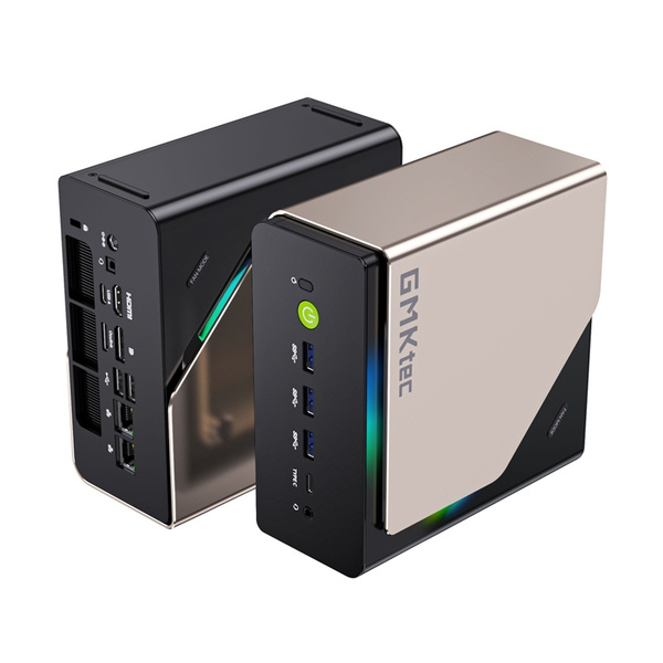 GMKtec EVO-T1 Intel Core Ultra 9 285H, 64GB, 1TB, Win 11 Pro Mini PC, Gold