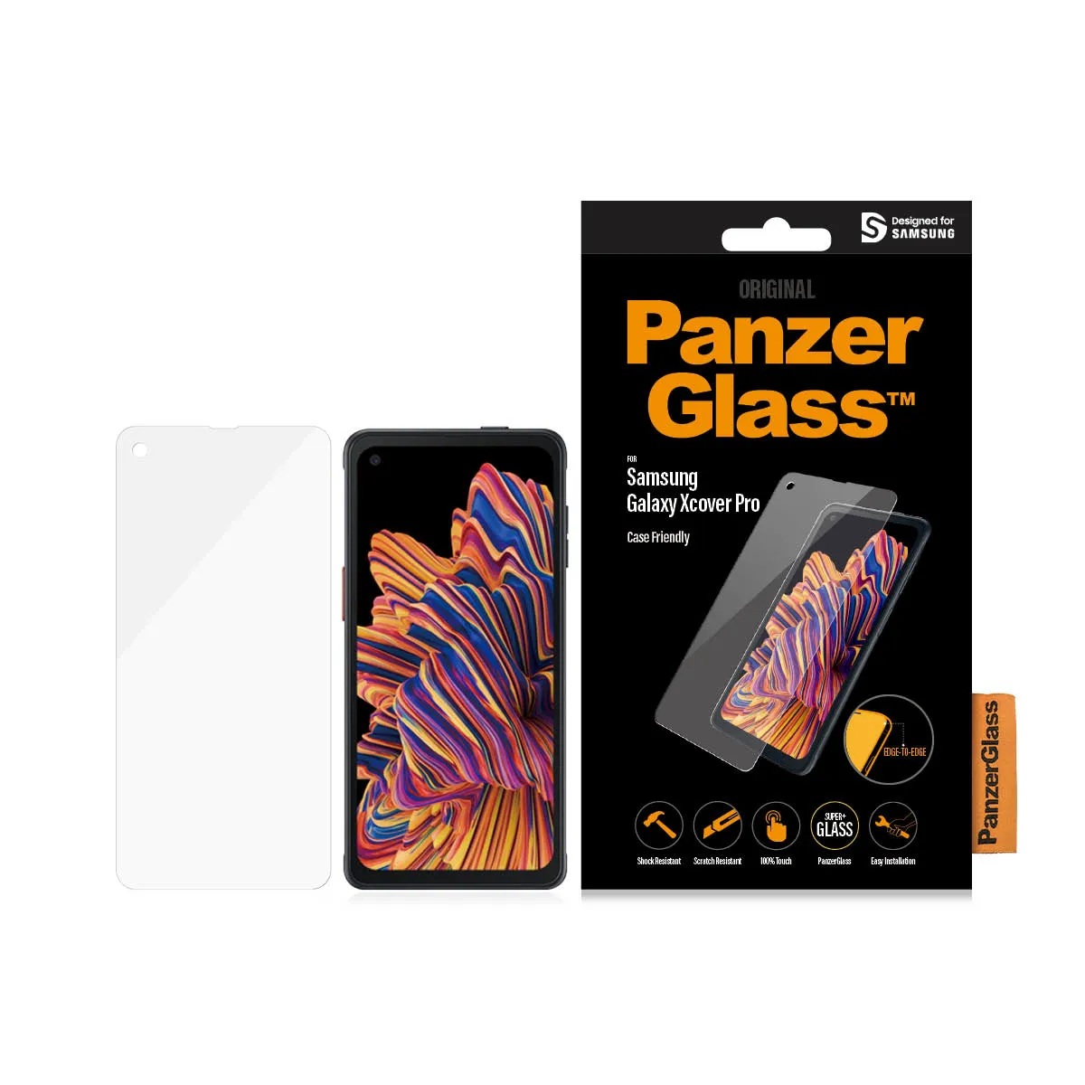 PanzerGlass Case Friendly, Galaxy Xcover Pro - Screen Glass