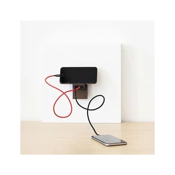 Usbepower ROCK dubbel USB-laddare - 2-i-1 fickladdare för optimal mobilitet