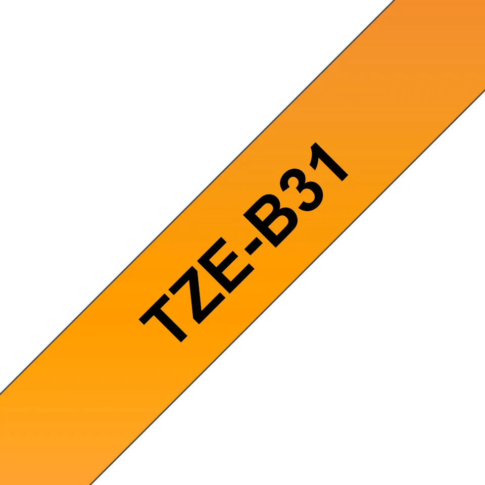 BROTHER TZB31 12 BLACK ON ORANGE