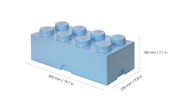 Room Copenhagen LEGO Storage Brick 8 light blue - RC40041736