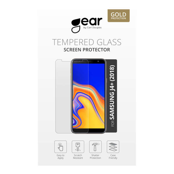 GEAR H&auml;rdat Glas Samsung Galaxy J4 Plus 2018