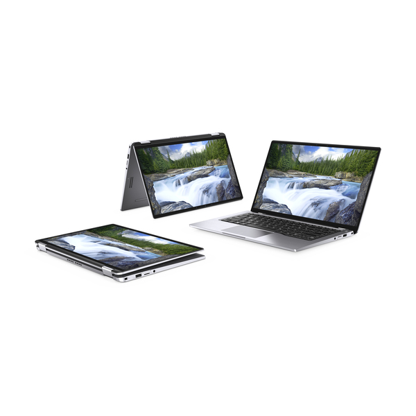 Dell 14&quot; Latitude 7400 2in1, 16 Gt RAM, 512 Gt SSD, Win 10 Pro -kannettava, Musta, Hopea
