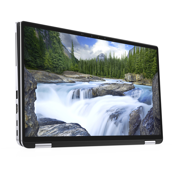 Dell 14&quot; Latitude 7400 2in1, 16 Gt RAM, 512 Gt SSD, Win 10 Pro -kannettava, Musta, Hopea