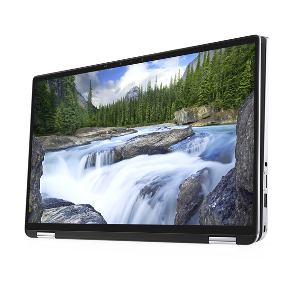 Dell 14&quot; Latitude 7400 2in1, 16 Gt RAM, 512 Gt SSD, Win 10 Pro -kannettava, Musta, Hopea