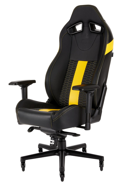 Corsair T2 Road Warrior - Pelituoli Musta/Keltainen
