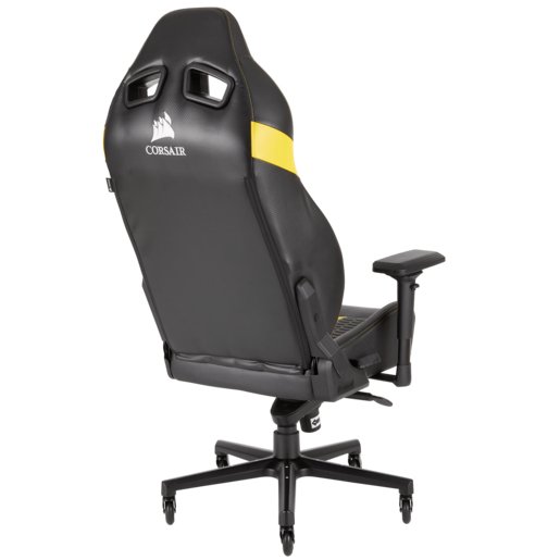 Corsair T2 Road Warrior - Gaming Chair Black/Yellow
