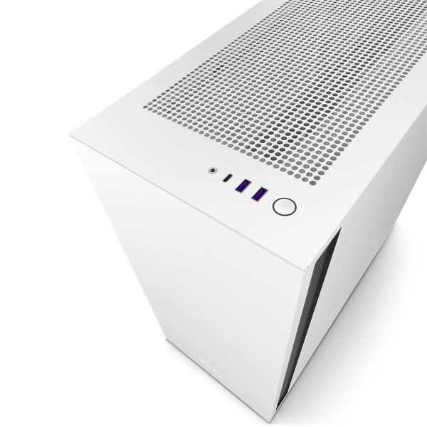 NZXT H7 Mid Matte White/Matte Black