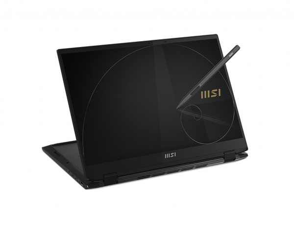 MSI Summit E16 FLIP A12UDT-041NEU 16" i7-1280P, 4 GB, 128 GB SSD, NVIDIA GeForce RTX 3050 Ti, Win 11 Pro - gaming b&auml;rbar, Svart